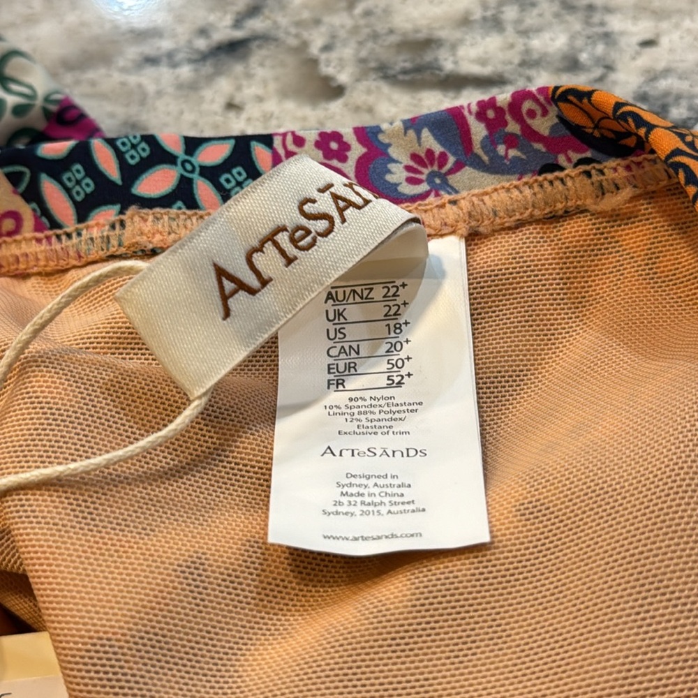Artesands Salmagundi Draw Tie Bikini Bottoms NWT Size 18 - Picture 11 of 13